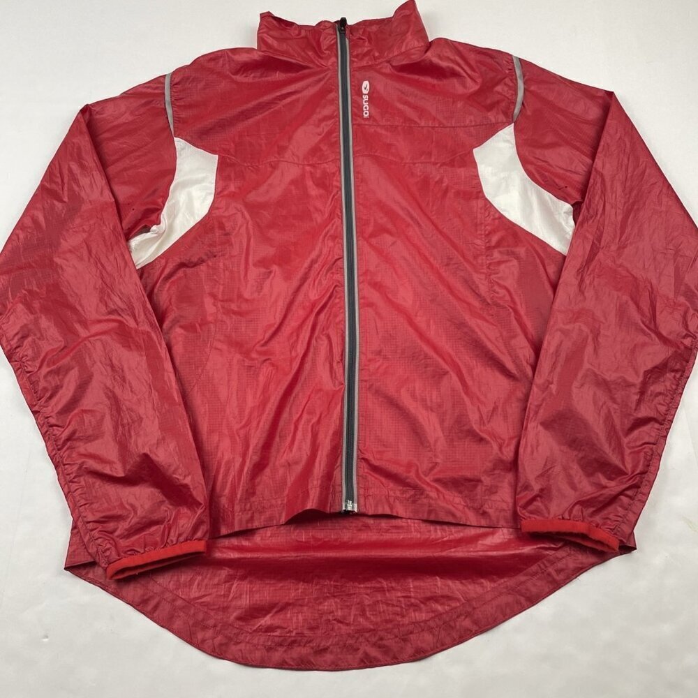 Sugoi Ultra Light Cycling Jacket Women’s M Windbreaker Full Zip Reflective
